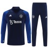 Sudadera De Entrenamiento Manchester United Cremallera De Cuarto 23-24 Armada - Niño